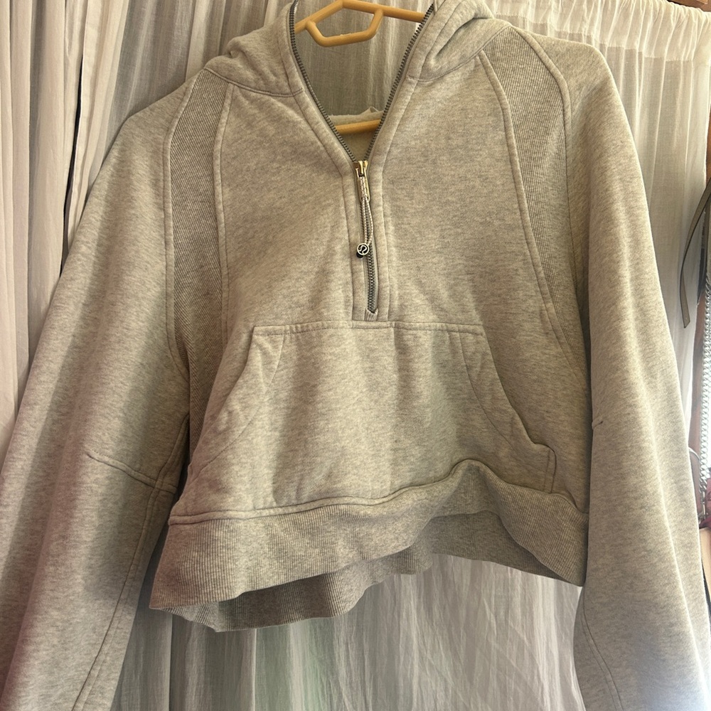 lululemon athletica Light Gray Half-Zip Hoodie - Picture 2 of 4